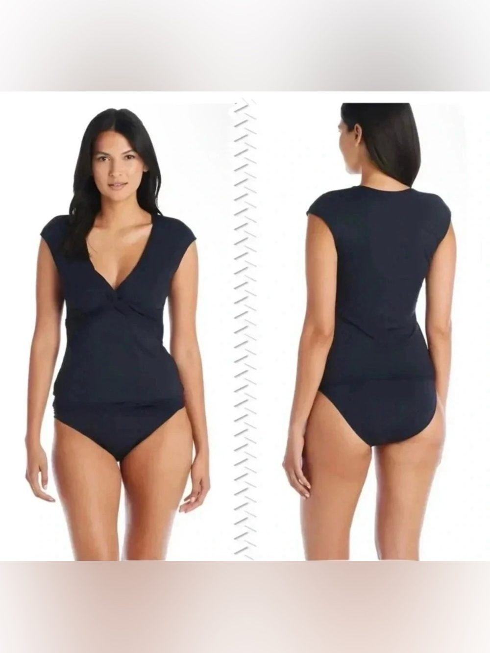 Bleu Rod Beattie Let's Get Twisted Cap Sleeve
Tankini Top